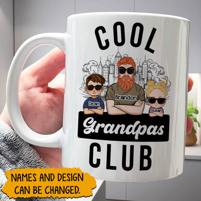 Family - Cool Grandpas Club - Personalized Mug