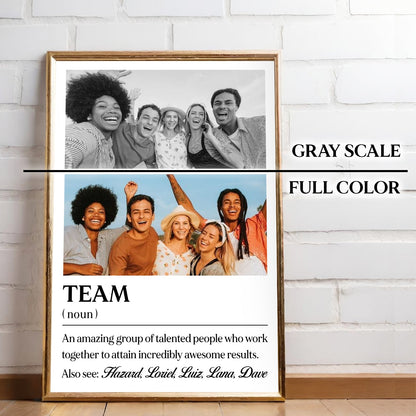 TEAM Definition - Personalized Poster