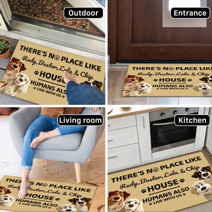 Pet Lover - Humans Also Live With Us - Personalized Pet Doormat