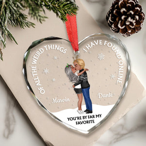 Couple - You're By Far My Favorite - Personalized Glass Ornament