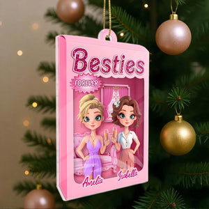 Besties Forever Toy Box - Personalized Double-Sided Acrylic Ornament