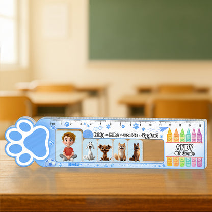 Run To Me - Personalized Pet Friends Shaking Ruler For Kids