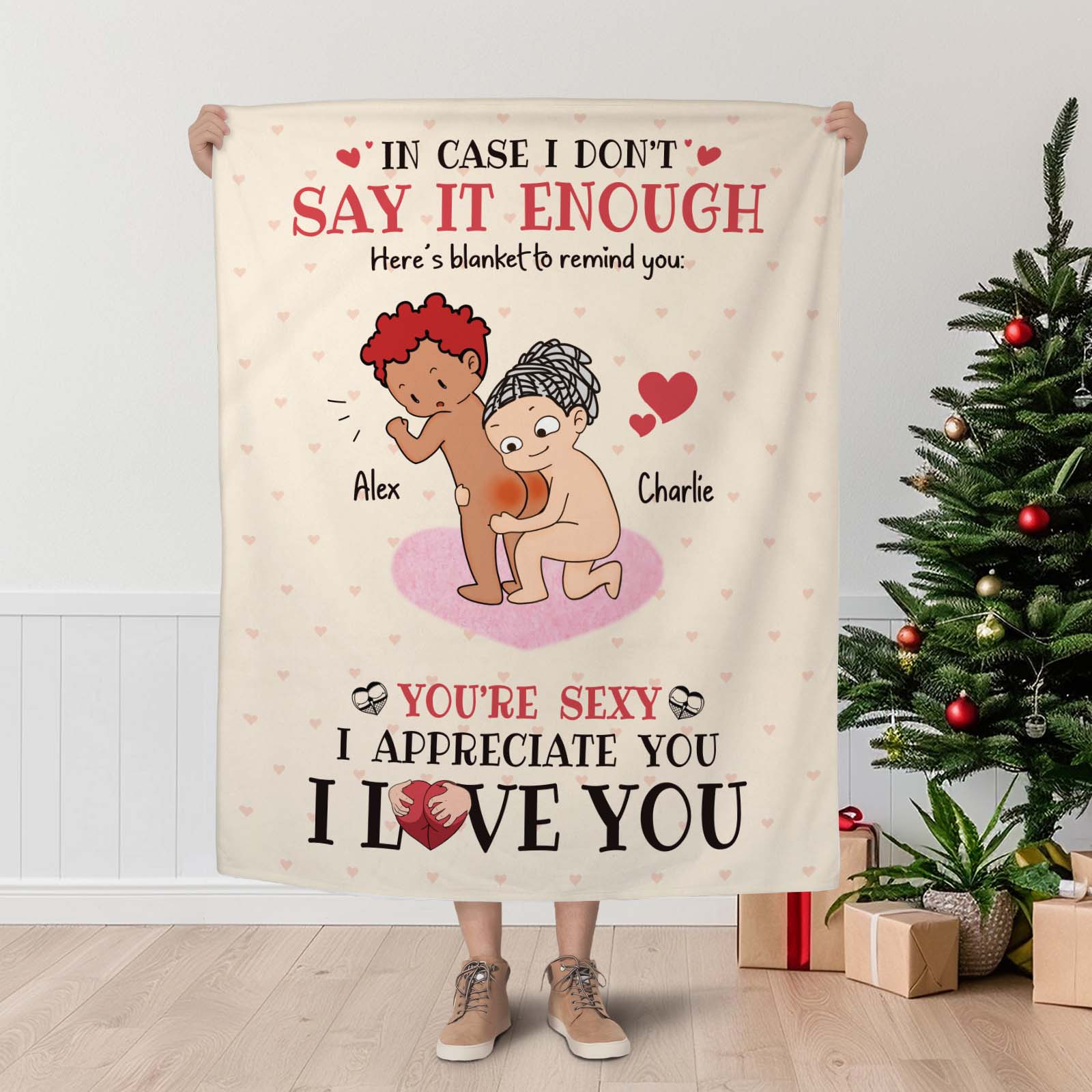 Couple - You're Sexy  - Personalized Blanket