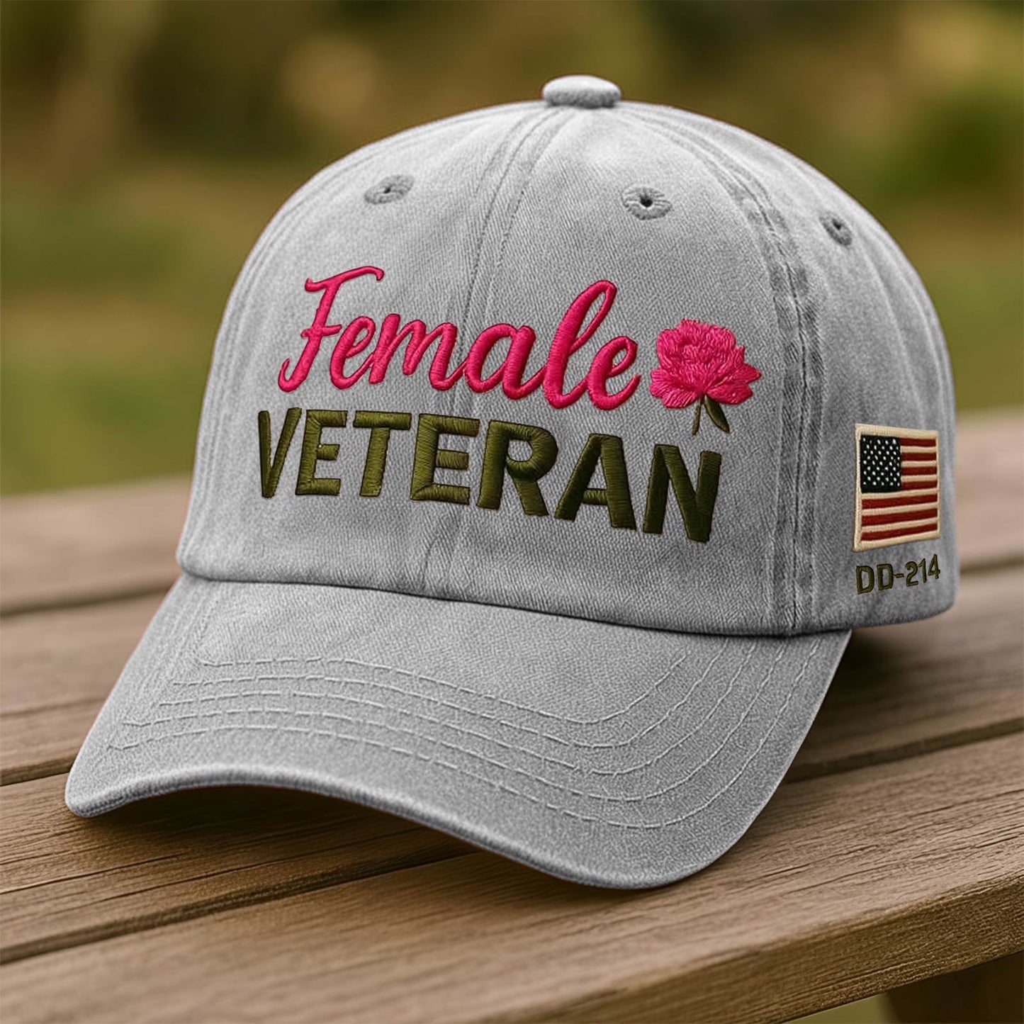 Veteran Lady - Proud Female Veteran Embroidery Hat