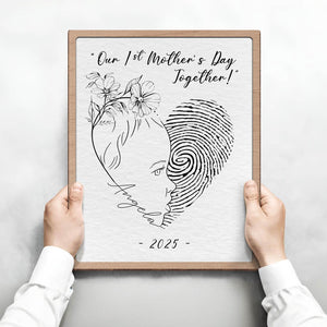 Family - First My Child, Forever My Love - Personalized Wooden Sign