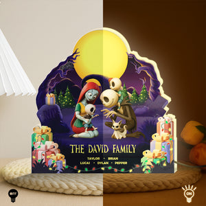 Personalized Halloween Light Box - Holiday Decor Gift For Family