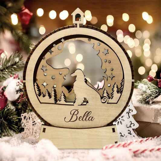 Pet Lover - Starry Night Dog - Personalized Candle Holder