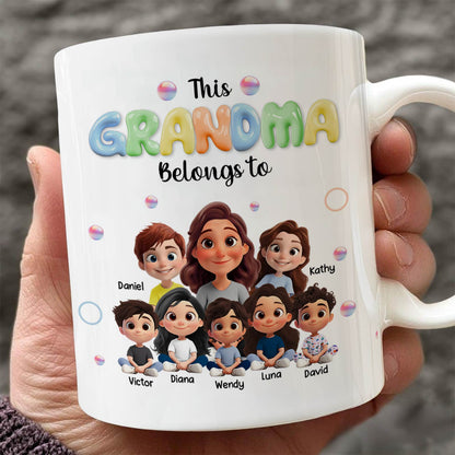 Gifts For Mom - This Grandma Belongs To - Personalized Mug
