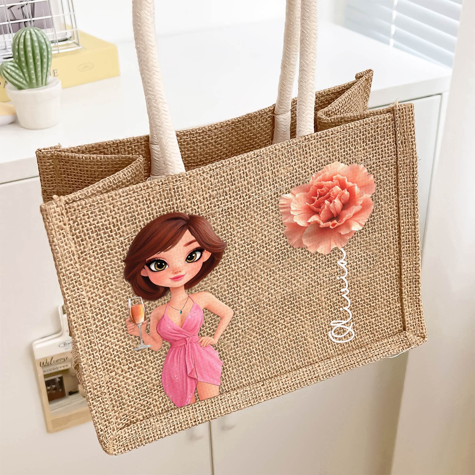 Flower - Personalized Beach Bag