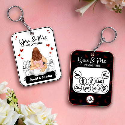 Couple - You & Me We Got This - Personalized Shaking Keychain