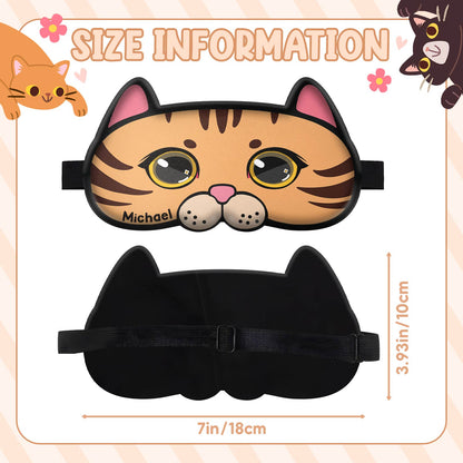 Cat Lovers - Personalized Cat Sleeping Mask