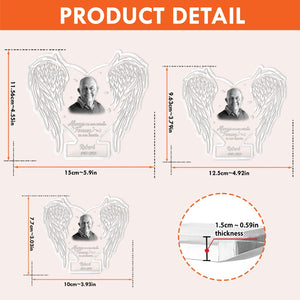 Family - Always On Our Minds Forever In Our Hearts - Personalized Acrylic Photo Plaque