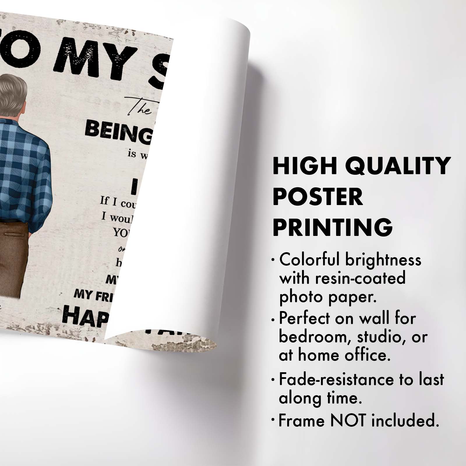 Family - To My Son - Personalized Poster