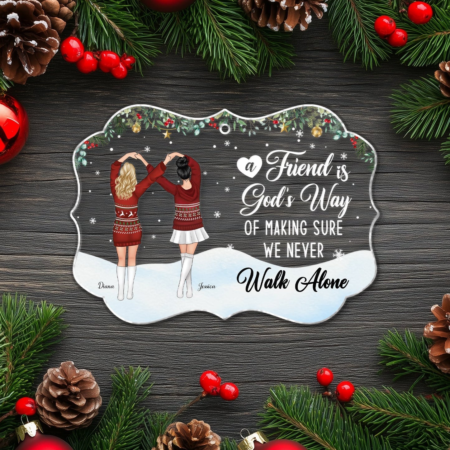 Besties - To My Bestie Thank You For Being Such An Important Piece Of My Life - Personalized Acrylic Ornament