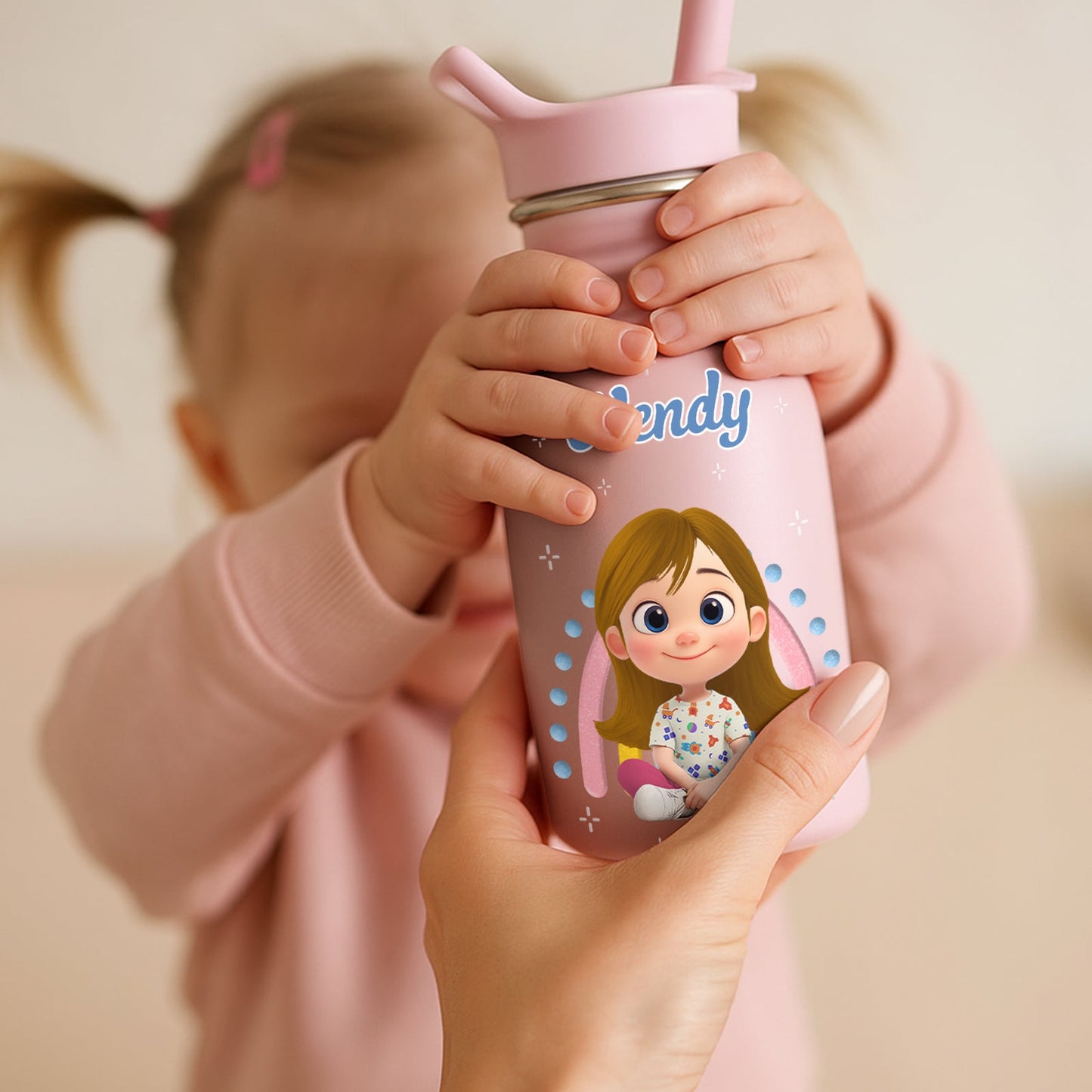 For Kid - Rainbow - Personalized Kids Water Bottle