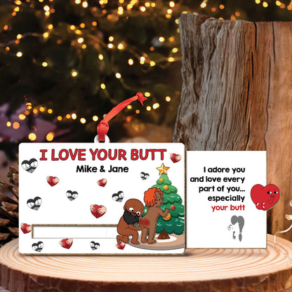 Couple - Just remind You That I Love You - Personalized Wooden Slider Card