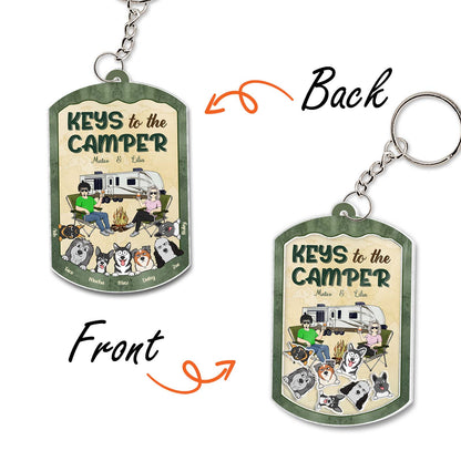 Pet Lover - Keys To The Camper - Personalized Shaking Keychain