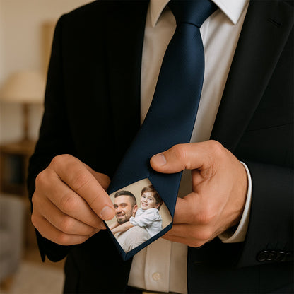 Father - Personalized Photo Tie Patch