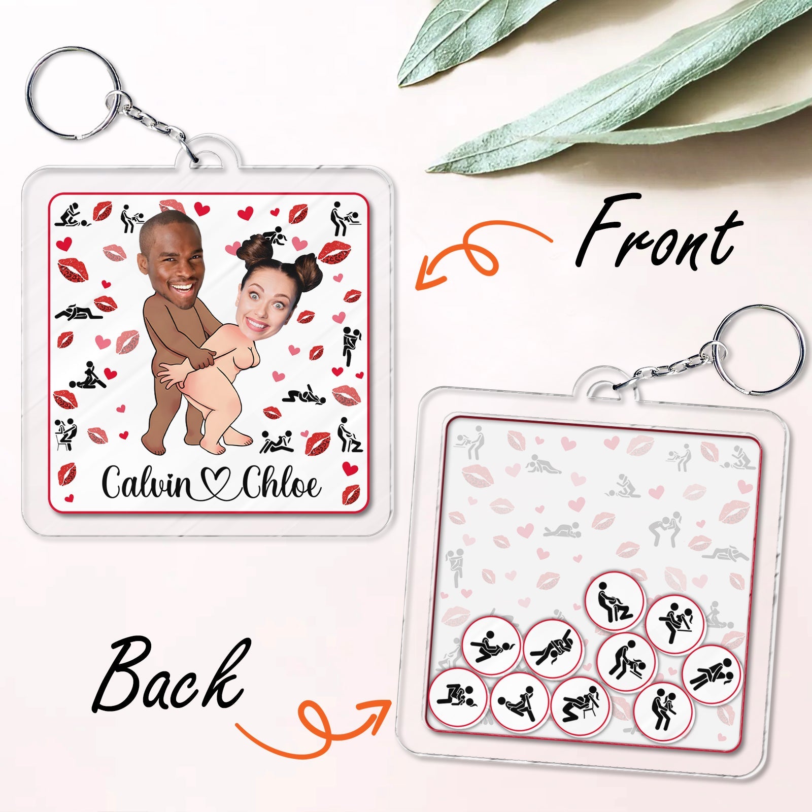 Couple - I Fucking Love You Either Way Works - Personalized Shaking Keychain