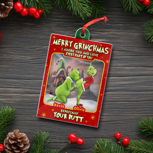 I Adore You And Love Every Part Of You - Personalized Christmas Acylic Ornament