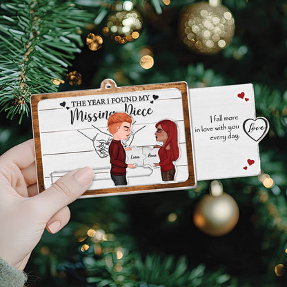 Couple - My Missing Piece - Personalized Acrylic Slider Card