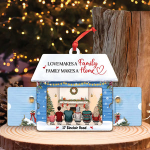 Family - Together Our Favorite Place To Be - Personalized Wooden Slider Card