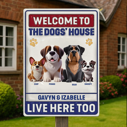 Pet Lovers - Welcome To - Personalized Metal Sign