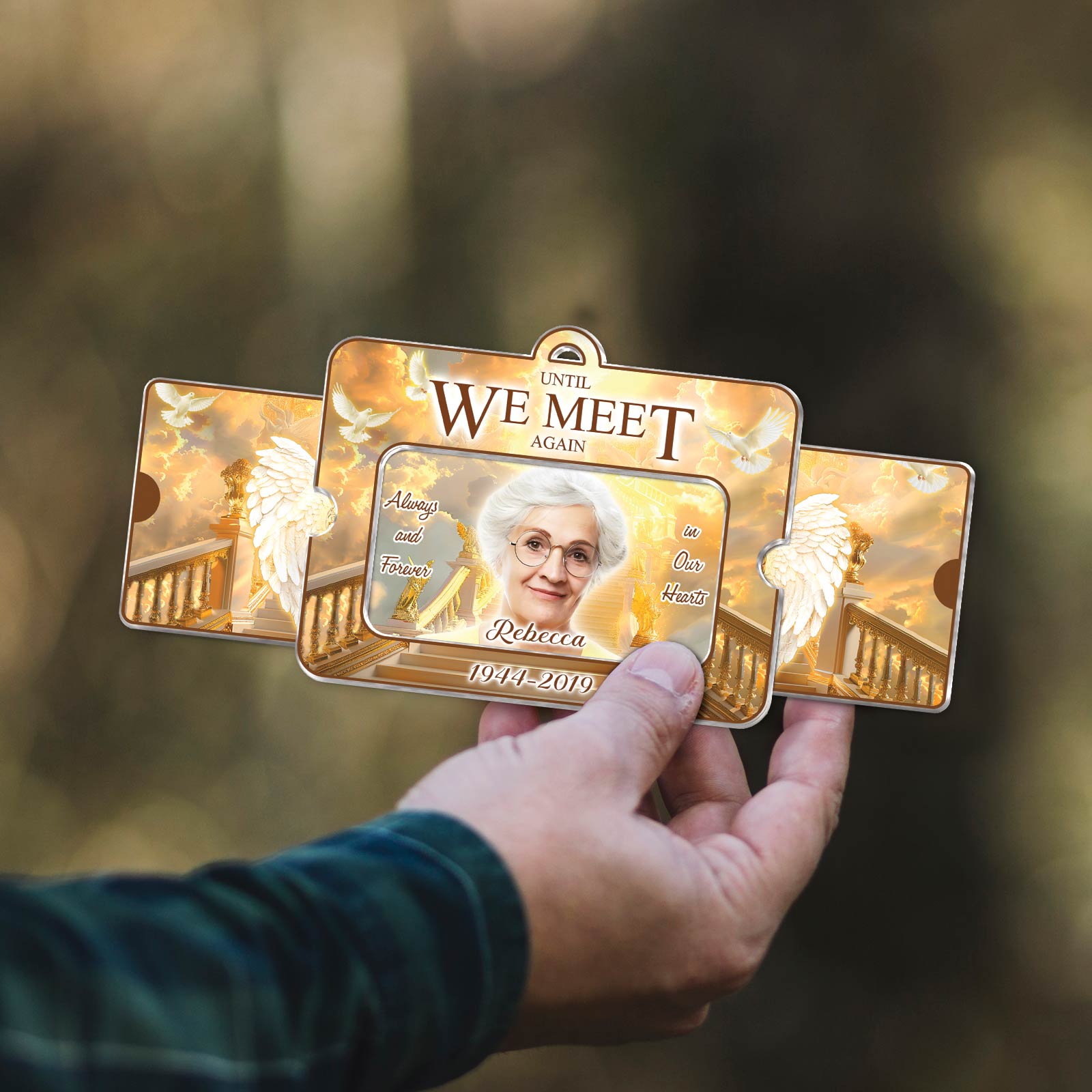 Family - Rest In Peace - Personalized Acrylic Slider Card