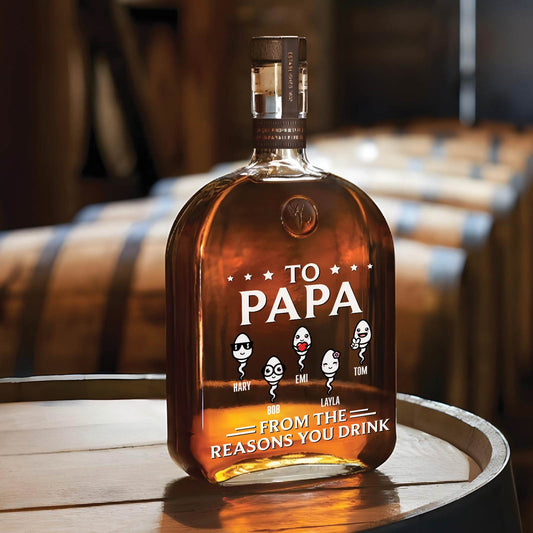 Father - From The Reasons You Drink - Personalized Whiskey Bottle