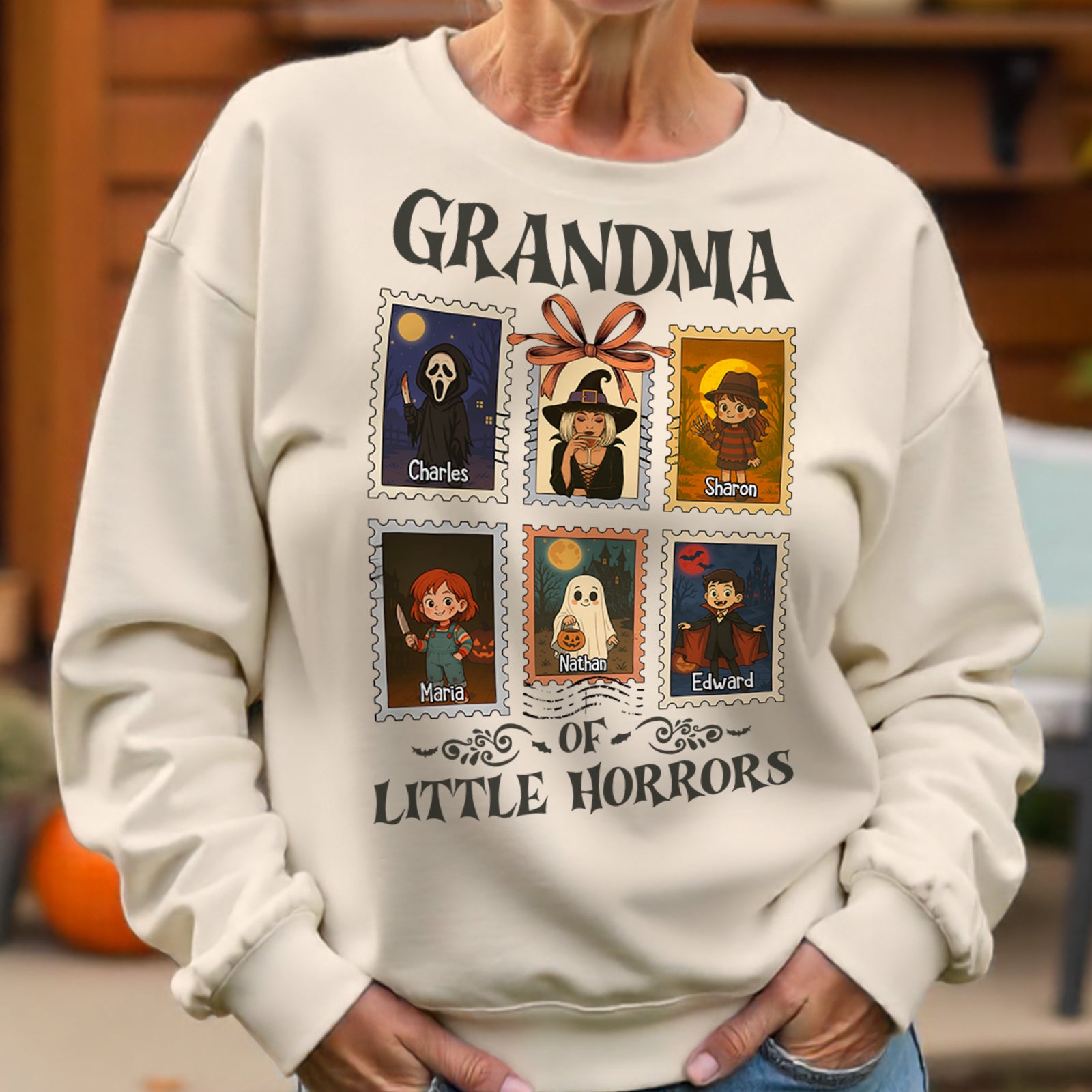 Grandma Halloween Shirt Of Little Horrors