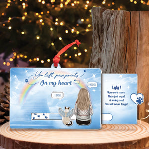 Pet Lover - Once By My Side, Forever In My Heart - Personalized Acrylic Slider Card