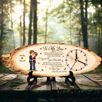 Couple - I Just Want You To Be Your Last Everything - Personalized Wooden Clock