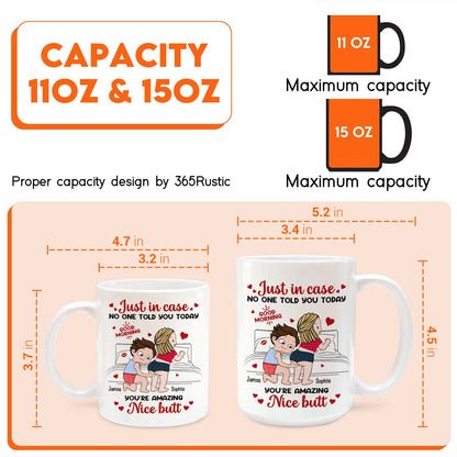 Couple - Just In Case No One Told You Today You Are Amazing - Personalized Mug