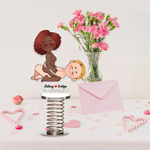 Couple - Love In A Spring - Personalized Shaker Acrylic Standee