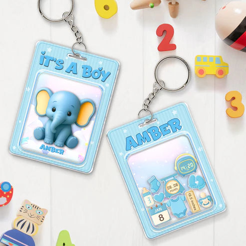Family - It's A Boy/Girl - Personalized Shaking Keychain