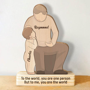 Family - Love Makes A Family, And Family Makes A Home - Personalized Wooden Puzzle