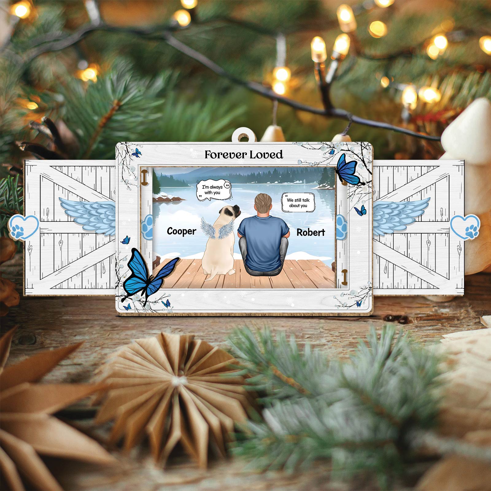 Pet Lover - You Were My Favorite Hello And Hardest Goodbye - Personalized Wooden Slider Card