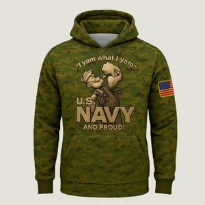 U.S. Navy And Proud Popeye Military Camo Shirt – Patriotic Navy Veteran