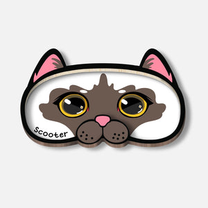 Pet Lover - Grumpy Cat - Personalized Wooden Eyeglasses Holder