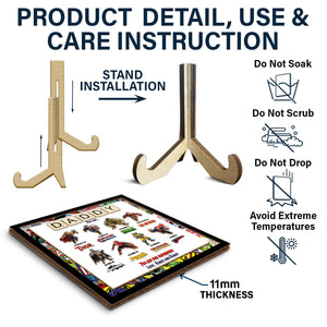 Father - You Are Our Superhero - Personalized 3-Layer Wooden Sign