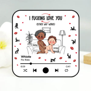 Couple - My Favorite Thing To Do Is You - Personalized Music Refrigerator Magnet