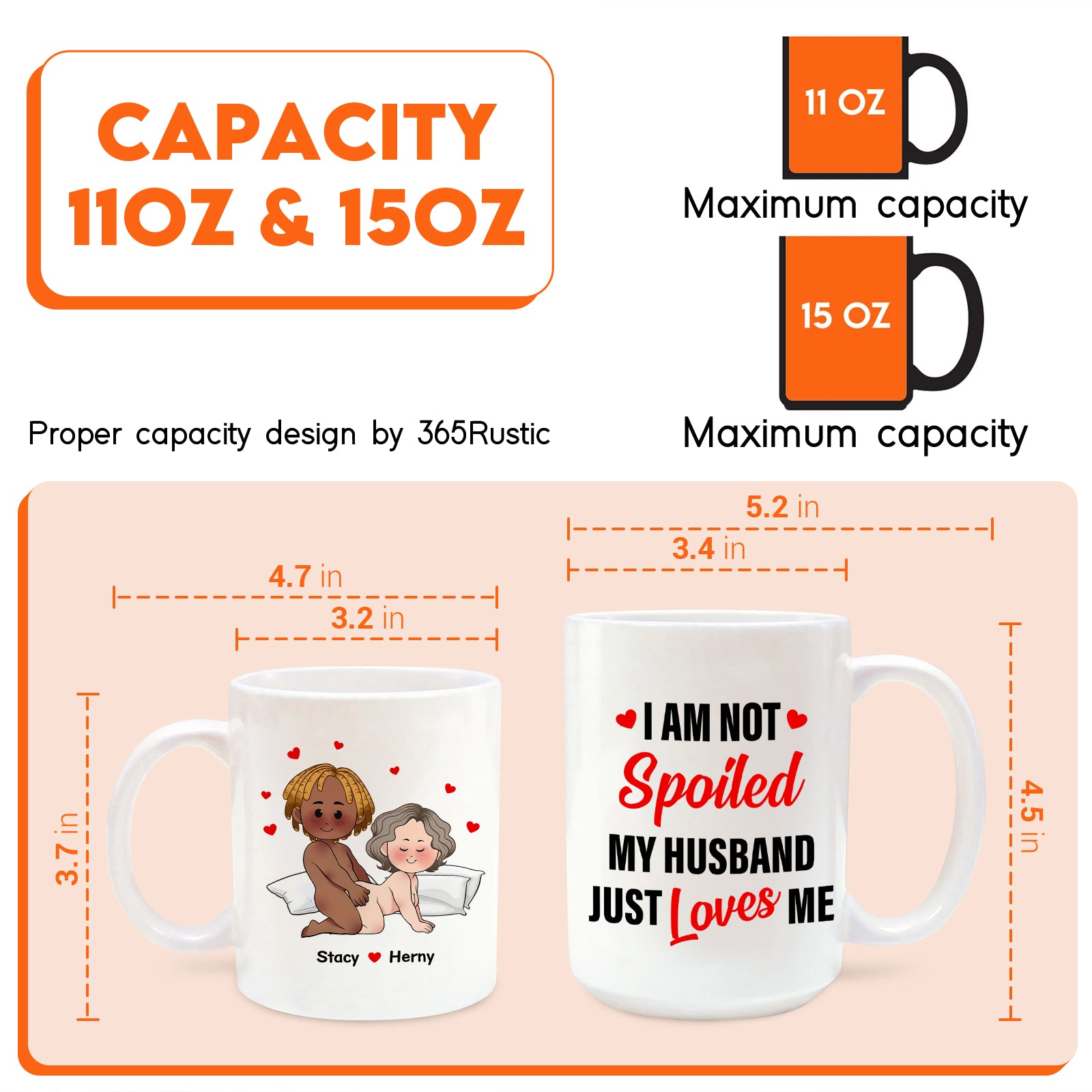 Personalized Couple Mug - Custom Gift from 365Gifty