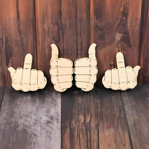 Automatic Middle Finger - Personalized Flip-Off Thumbs-Up Slider