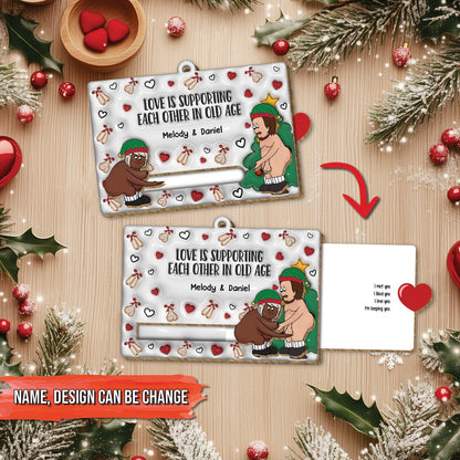 Couple - You Are the Best thing That Ever Happened To Me - Personalized Wooden Slider Card