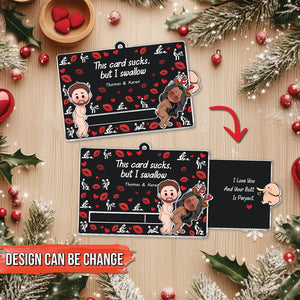 Couple - All This Ass Is Just For You - Personalized Acrylic Slider Card - Ver 3