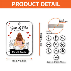 Couple - You & Me We Got This - Personalized Shaking Keychain