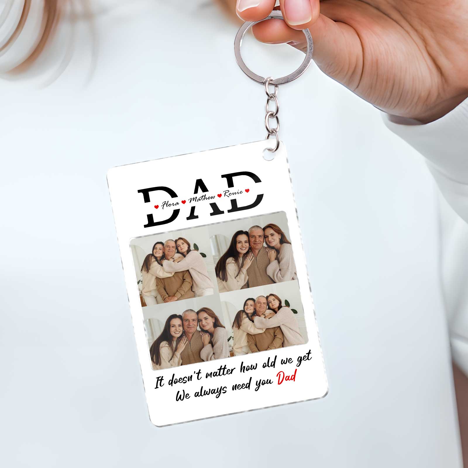 Family - I Always Need You - Personalized Photo Acrylic Keychain
