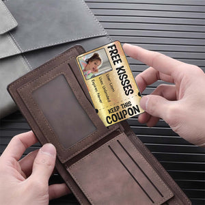 Free Kisses - Personalized Wallet Card