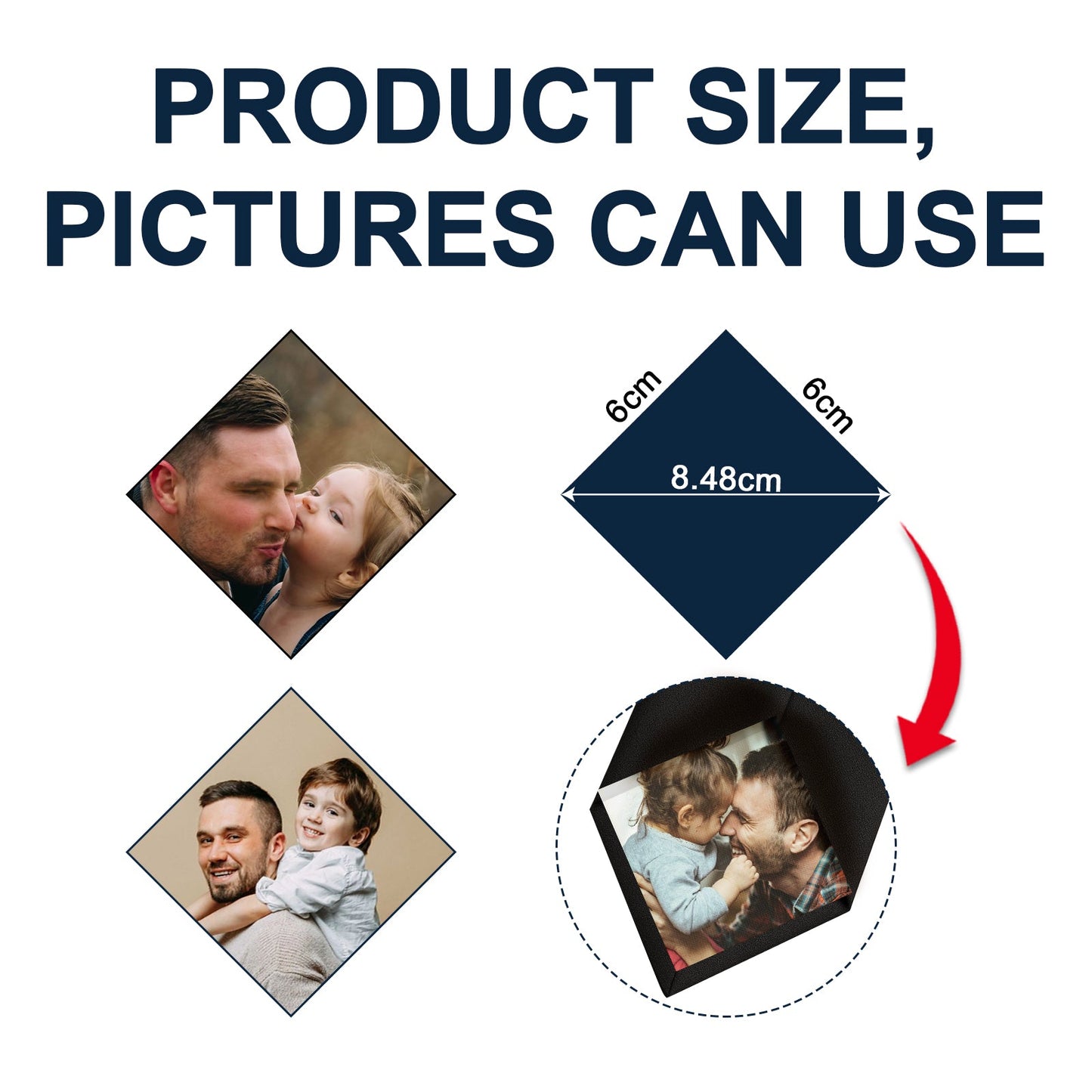 Father - Personalized Photo Tie Patch