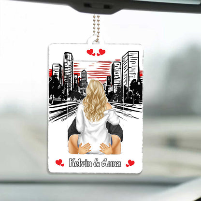 Couple - Drive Safe Handsome. I Need You Here With Me. I Love You - Personalized Shaking Car Hanger
